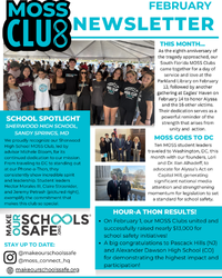 February 2026 MOSS Clubs Newsletter cover