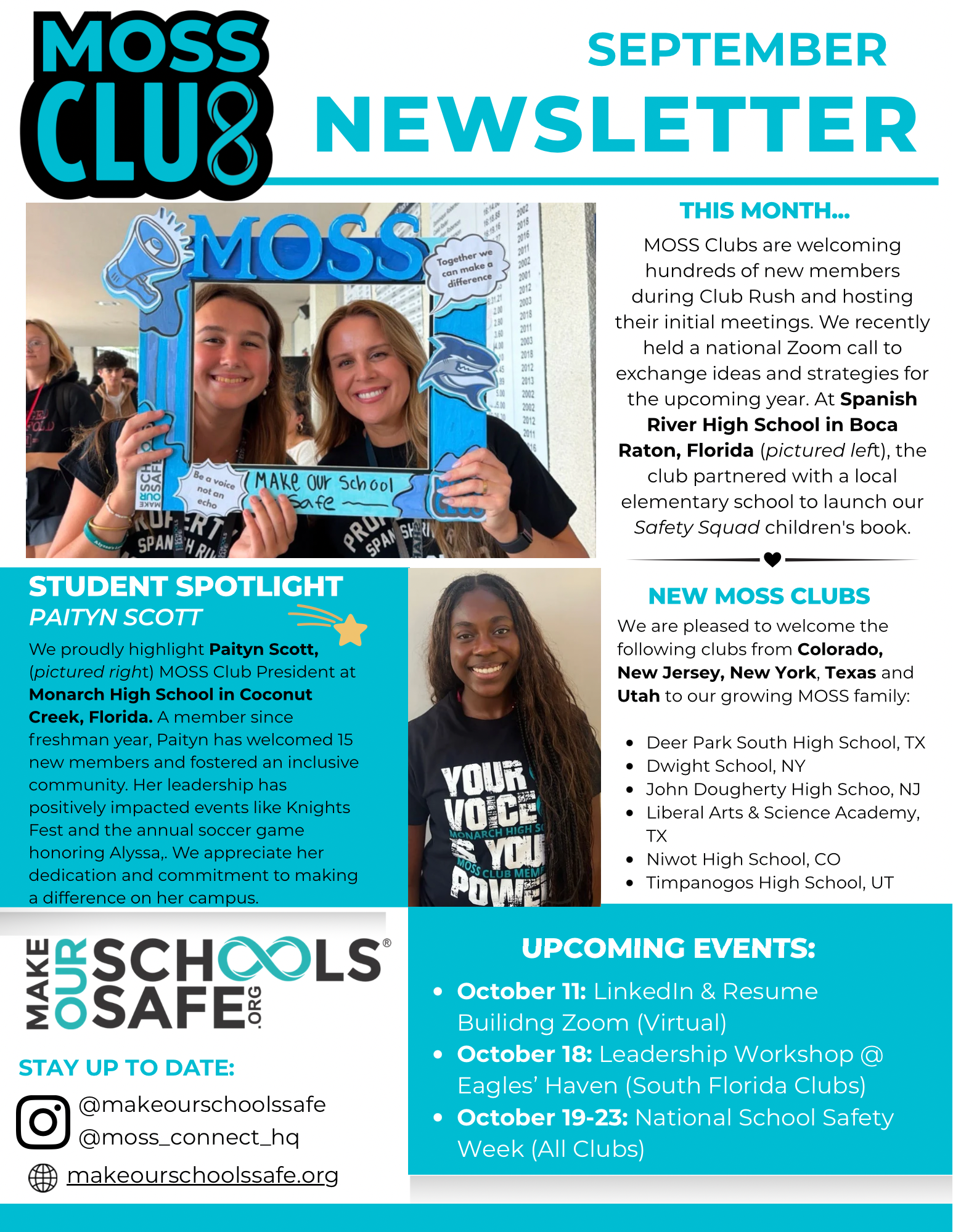 June 2026 MOSS Clubs Newsletter cover